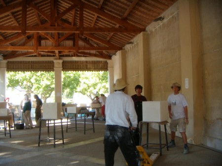 édition 2007: préparation des Halles